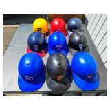 (9) Vintage Miniature MLB Baseball Helmets
