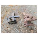 (2) heavy Duty Trailer Hitch Ball Mounts