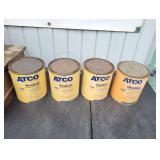 (4) NEW ATCO 1420 Clear Wood Preservative Gallons