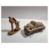 Auburn Rubber Tank & Rubber Toy Soldier