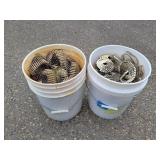 (2) FULL Buckets of Coil Roofing Nails