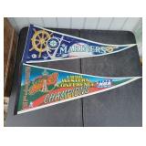 Sonics 1996 Champs & 1996 Mariners Pennants