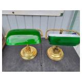 (2) Vintage Style Bankers Desk Lamp