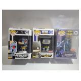 (3) Assorted FUNKO Batman Figures