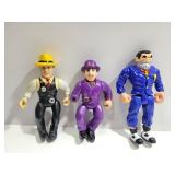(3) Vintage Dick Tracy Action Figures