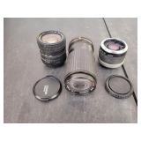 (3) Assorted Camera Lenses, See Photos
