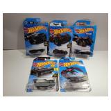 (5) Hot Wheels Batman Themed Cars