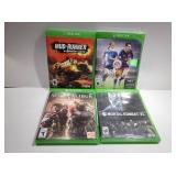 (4) Xbox One Video Games