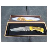 Native American Themed Folding Pocket Knife