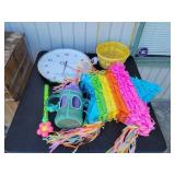 Wall Clock, Piï¿½ata, Large Water Jug & Easter