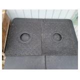 (2) NEW Cortina Flexible Out Rigger Foot Pads
