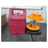 Vintage Orange Lantern Head with Case