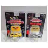 (2) Racing Champions Mint Corvette Cars