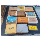 (12) Wooden Cigar Boxes