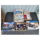 (4) Assorted Car Model Kits, Not Complete