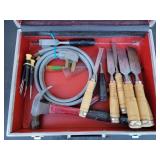 Box with Chisels, Hammer, Screwdrivers & More