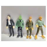 (4) 1997 Burger King Universal Studios Monsters