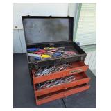 TOOL LOCKER Metal Toolbox with Tools