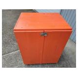 Orange Rolling Shop Cabinet 24' x 28.5' x 38.5'