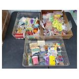 (3) Trays of Assorted Beads & Craft Materials