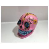 Pink Skull Coin Bank