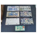 (7) Assorted License Plates