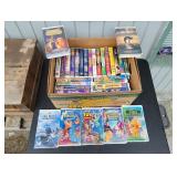 Box of Assorted Children's VHS Movies