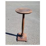 Antique Red Oak Footed Mission Period Plant Stand