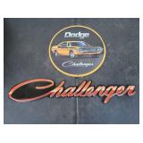 (2) Dodge Challenger Wall Art Signs