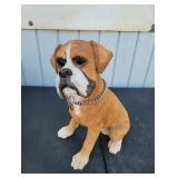 Sitting Boxer Dog Statue