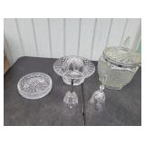 (5) Assorted Glass/Crystal Pieces
