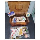 Large Collection of Assorted Buttons & More