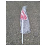 NEW Red & White Stripped Beach Umbrella