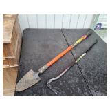 Collapsible Gardening Shovel & 30' Gooseneck Bar