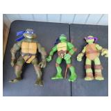 (3) Giant TMNT Ninja Turtles