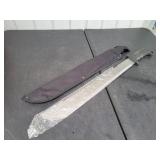 NEW Serrated Machete with Sheath