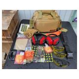 Hunting Bag with Targets, Glasses & More