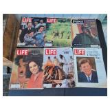 (5) Life & (1) Post Vintage Magazines