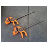 (2) Jorgensen E-Z Hold One Handed Bar Clamps