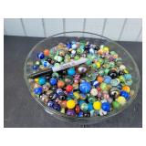 Large Jar of Assorted Marbles