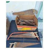 Box of Assorted Hand Saws