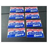 (8) Vintage Clinton / Gore Stickers