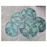(5) Circular Geometric Design Rugs