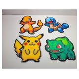 (4) Pokï¿½mon Bead Figures