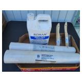 Vinyl Wall Coverings, (2) Wire Brushes & Adhesive