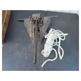 Danforth Anchor with Chain, 21' Overall Length