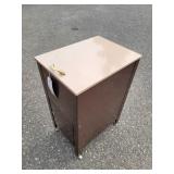 Rolling Lockable Office Cabinet with Key
