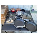 (7) Assorted Cooking Pans with Lids