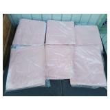 (6) NEW Pink Table Cloth