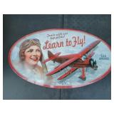NEW Learn to Fly! Wall Sign